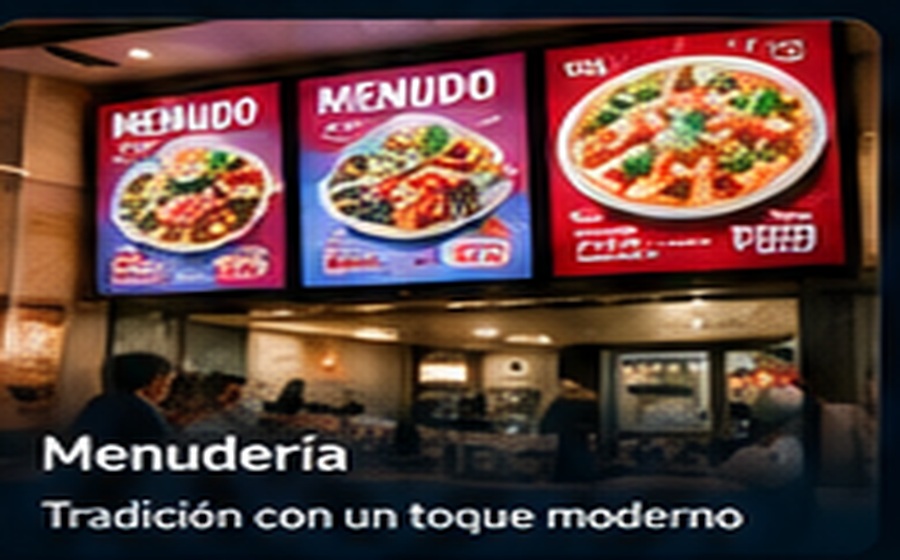 Menudería con menú digital